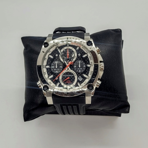 Bulova Men's Stainless Steel Precisionist Chronograph Watch (2 Bands) - Picture 3 of 10